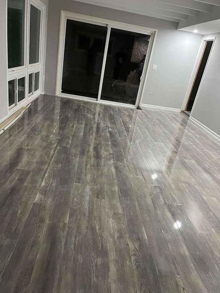 After flooring installation